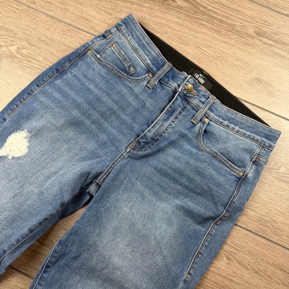 LuLaRoe Womens Jeans Distressed Skinny Denim Blue 30